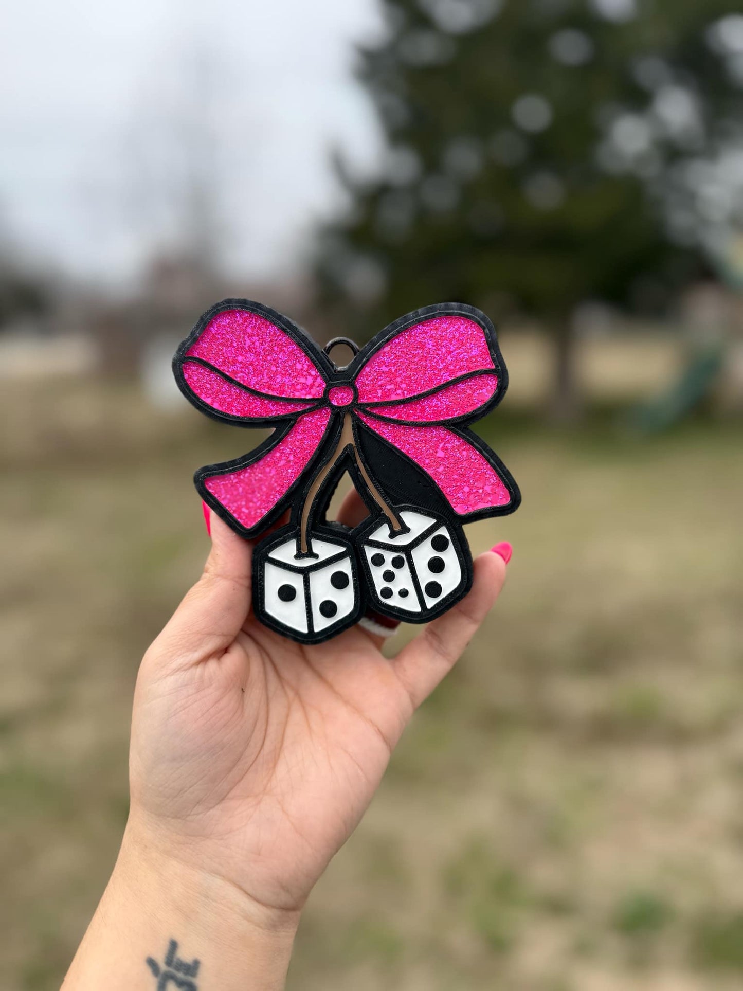 Cherry Dice Car Freshie