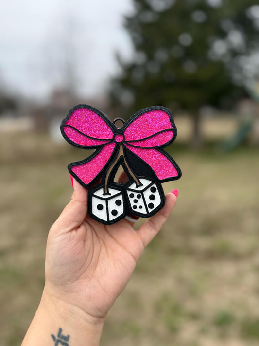 Cherry Dice Car Freshie