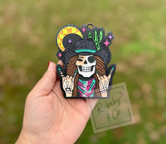 Skelly Girl Car Freshie