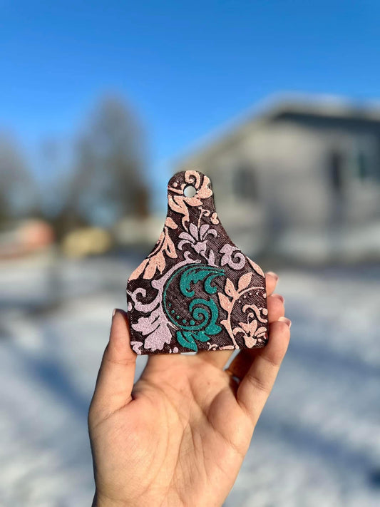 Cow Tag Car Freshie