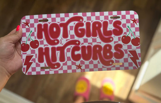 Hot Girls Hit Curbs License Plate
