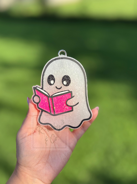 Ghost Reading Car Freshie