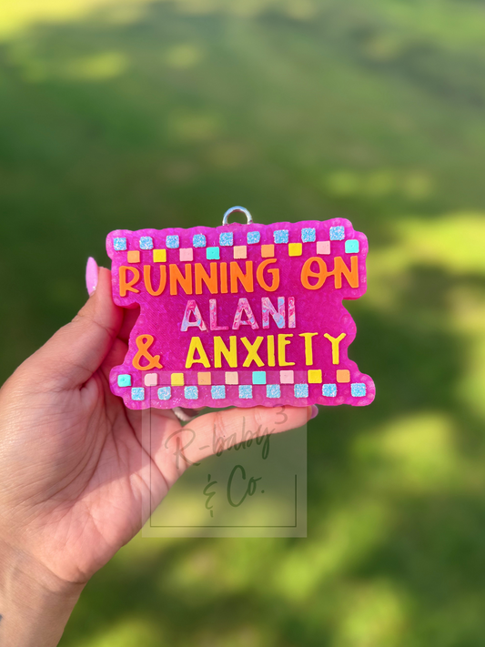 Running on Alani and Anxiety Car Freshie