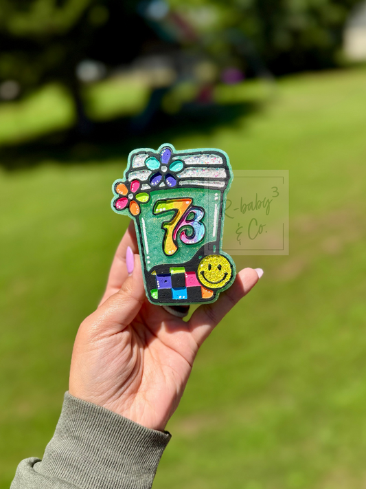 7B Floral Cup Car Freshie
