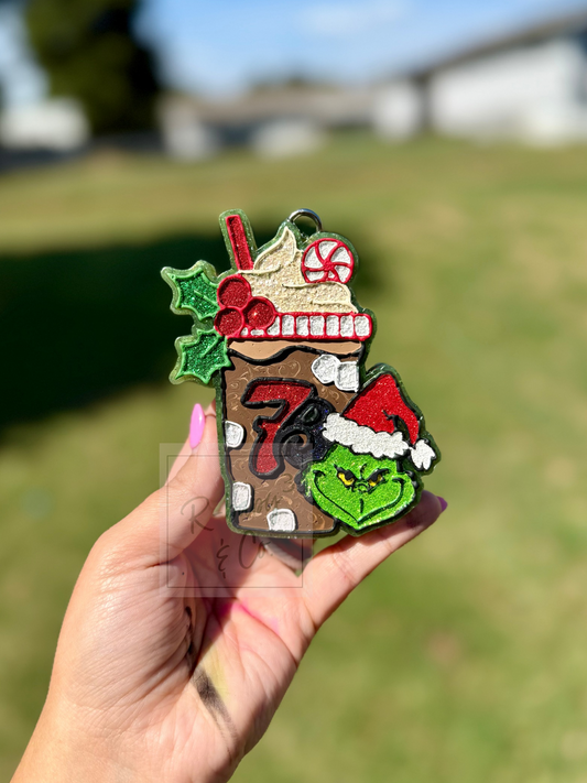 7B with Green Guy Car Freshie