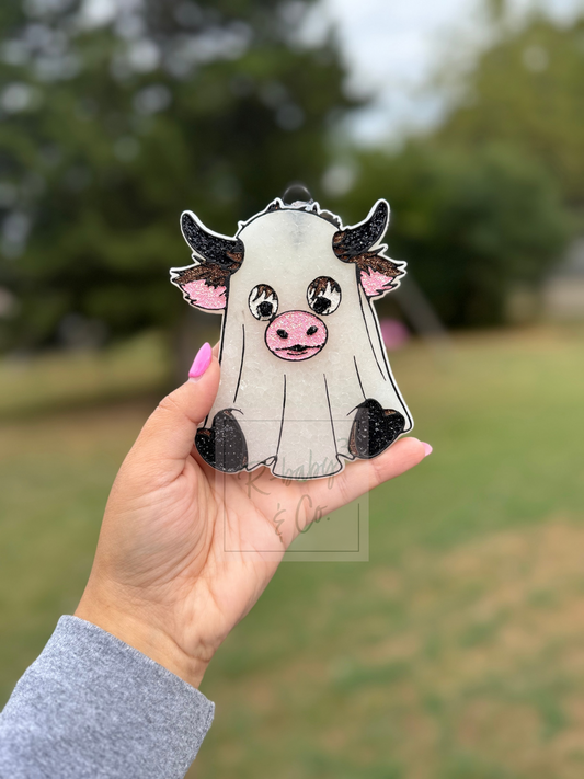 Ghost Cow Car Freshie
