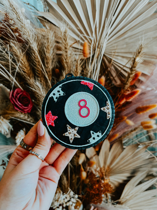Eight Ball Star Car Freshie